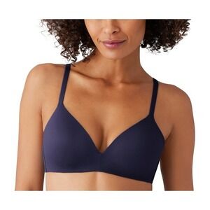 NWT $68  Wacoal [ 38D US ] How Perfect No-Wire Contour Bra in Blue ##U1673